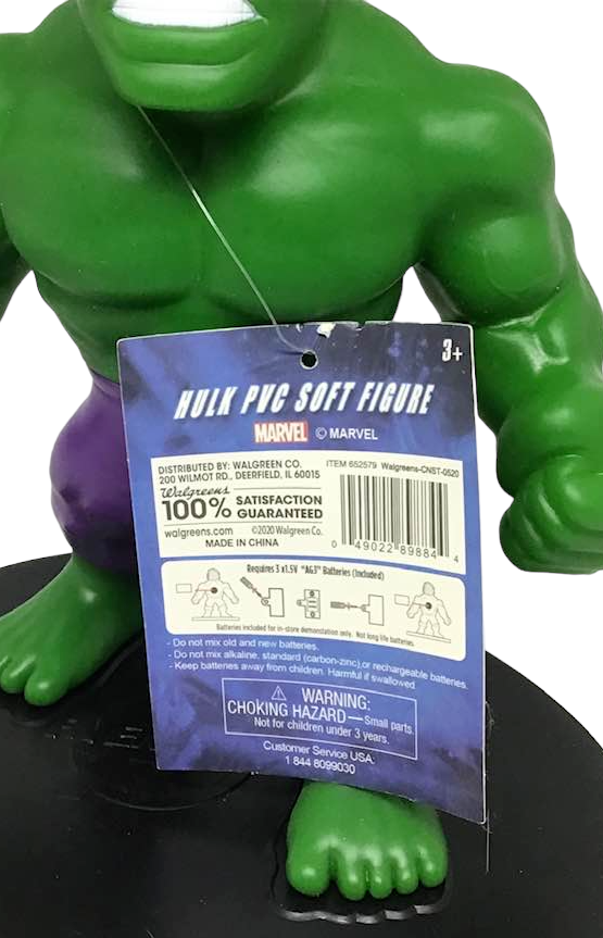 Avengers Incredible Hulk PVC Soft Figure Marvel Makes Noise