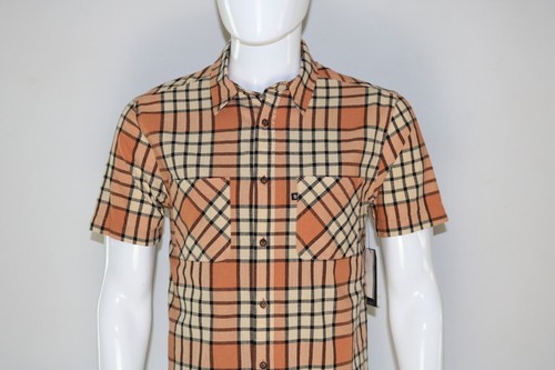 Junk Food Clothing Mens Short Sleeve Button Down Shirt Orange/Yellow Siz Small S - Picture 2 of 11