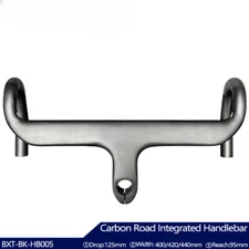 Carbon Road Bicycle Integrated Handlebar Hidden Cable Line Race Handlebar
