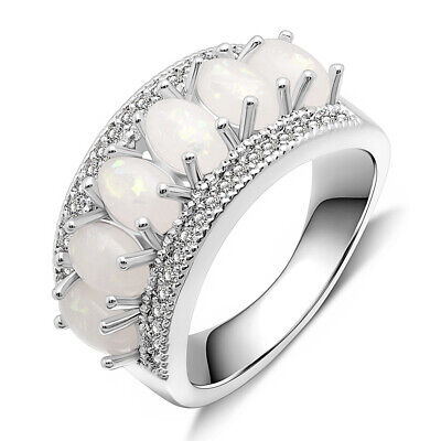 Women Ring Mystical Fire Opal 925 Sterling Silver Rings Size 5 6 7 8 9 10 11 Women Ring Mystical Fire Opal 925 Sterling Silver Rings Size 5 6 7 8 9 10 11