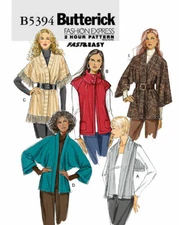 Butterick 5394 Misses cardigan Sz Xs-Med sewing pattern