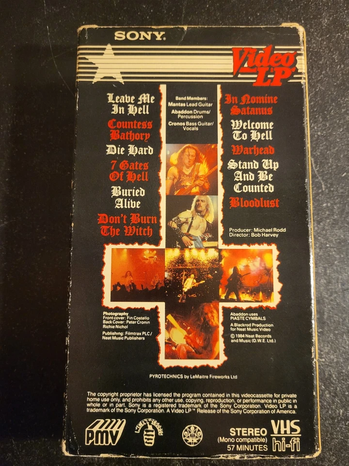 Venom 4 Lot Rare Vhs Collection Venom Live The 2nd Coming Promo 82 Live Ep+ - Image 4 of 4