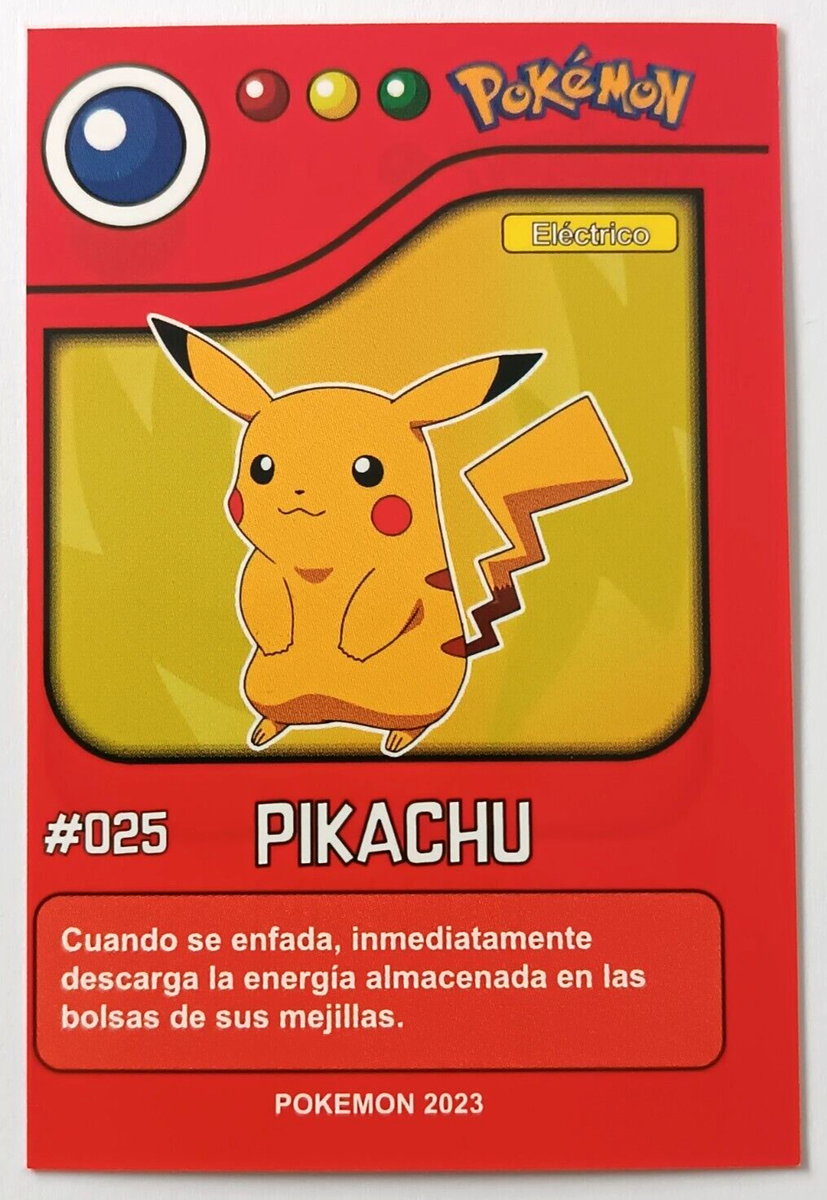 CARD POKEMON POKEDEX EC VOL. I #025 PIKACHU 2023 Kanto PERU South America  TCG | eBay