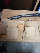McGuire-Nicholas Tool Pouch Heavy Suede Cowhide Contractor Apron DM-499-4