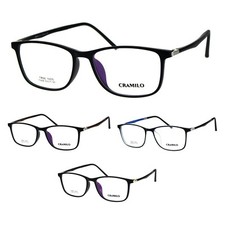 Mens Narrow Rectangular Thin Crushproof TR90 Plastic Light Optical Frame
