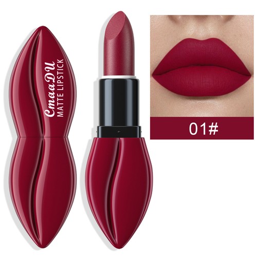 Lápiz labial y brillo labial mate impermeable - 10 colores, diseño en forma de labios - Imagen 6 de 15