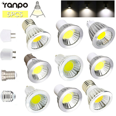5X 6W 9W 12W Dimmable LED Spotlight GU10 MR16 B22 GU5.3 E27 E14 Light Bulb 220V