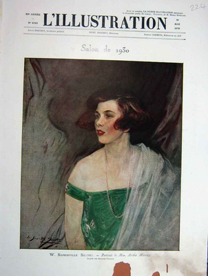 #ad #ad Original Old Vintage Print 1930 French Mrs Murry By W Sommerville Shanks 20th GBP 19.00