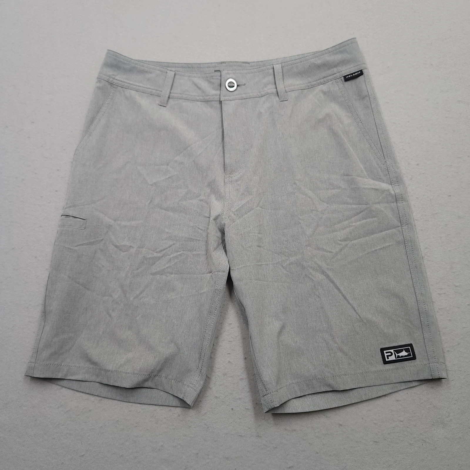 Pelagic Shorts Mens 33 Gray Deep Sea Hybrid Performance Fishing Outdoors Stretch
Opens in a new wind