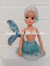 🩵 Customed Pedigree Sindy Doll Mermaid Body - Head not included #2