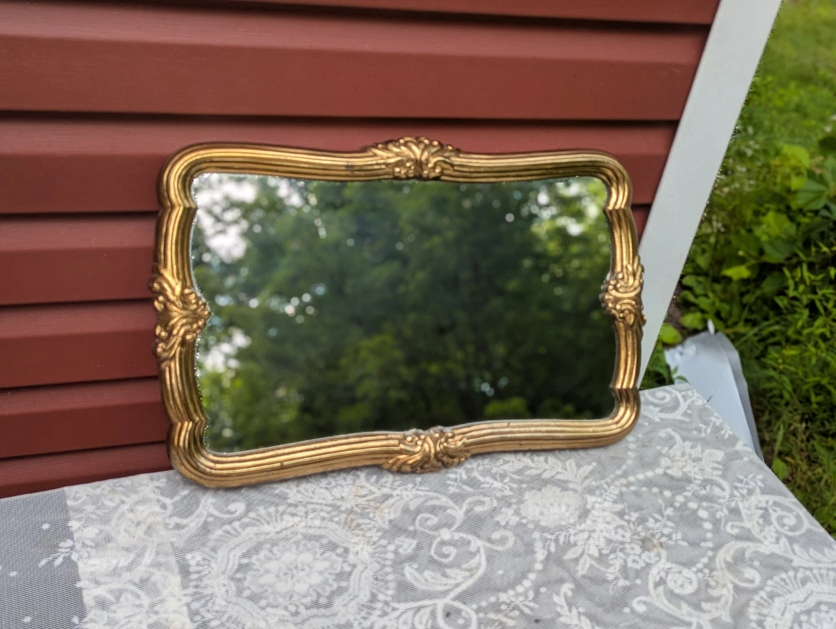 Gold Framed Mirror In Collectible Wall Hangings & Mirrors for sale
