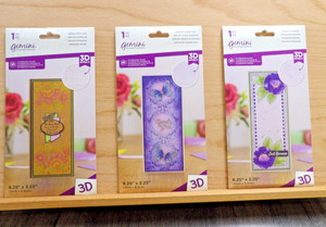 Set of 3 Crafter's Companion 3D Embossing Folders