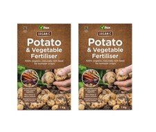 Image of Vitax Organic Potato Vegetable Fertiliser Slow Release Nutrients Feed 1kg x 2