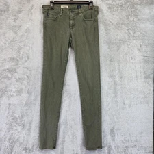 AG Adriano Goldschmied Jeans Womens 29 Green The Legging Super Skinny Fit USA