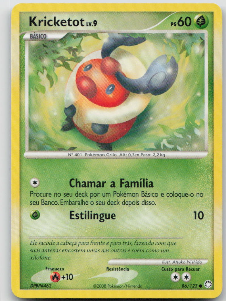 KRICKETOT 86/123 COMMON MYSTERIOUS TREASURES POKEMON NM/M