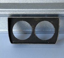 Vintage Stewart Warner Duel Gauge Bezel Vintage Stewart Warner Duel Gauge Bezel