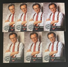 (7) Larry King 1991-92 Pro Set Celebrity Captain #292 Lot - Washington Capitals