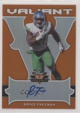 2018 Leaf Valiant Orange 26/35 Royce Freeman #BA-RF1 Auto 6fs