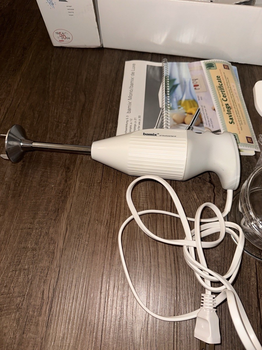 Bamix M-133 Swiss Made Mono 2 Speed Hand Immersion Blender Deluxe