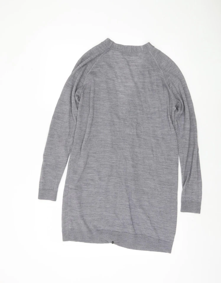 Cárdigan gris con cremallera para mujer Marks and Spencer talla 12 Foto 2 de 4