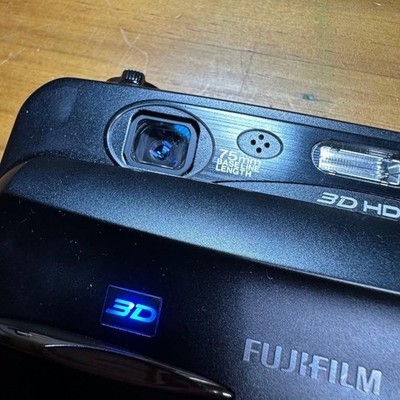Fujifilm FinePix REAL 3D W3 10.0MP Digital Camera - Black for sale