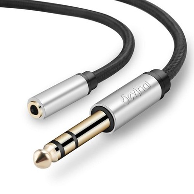 1/4 to 3.5mm Headphone Adapter Cable 10ft Audio Extension