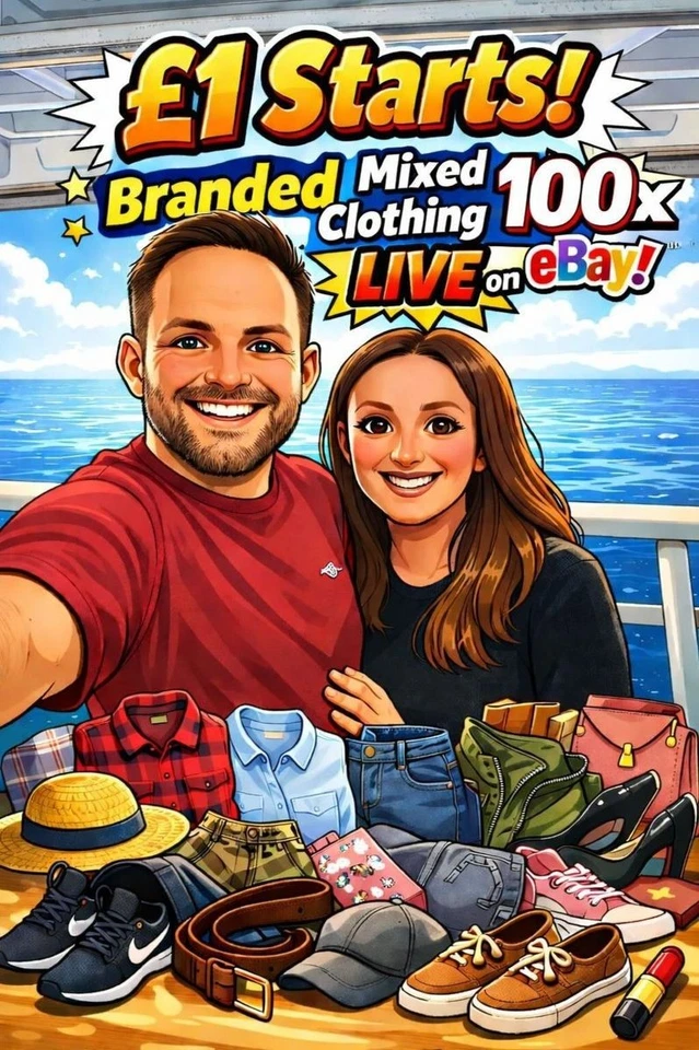 £1 Starts - 100 Items of Branded Mens and Womens Clothing