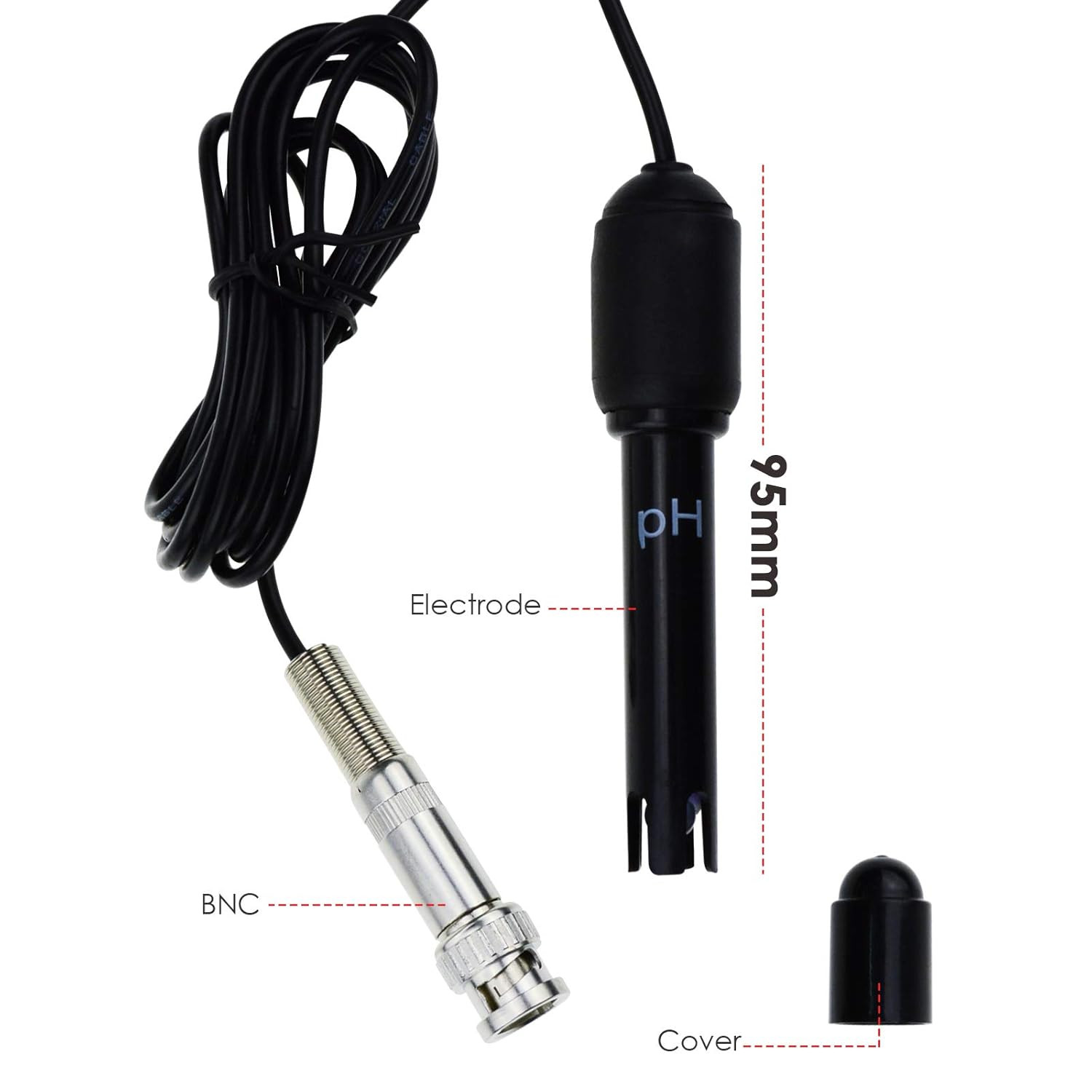 2 In 1 PH And Temperature Meter Water Quality Tester BNC Electrode ATC Monitor