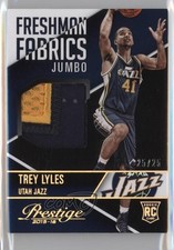 2015 Panini Prestige Freshman Fabrics Jumbo Prime 25/25 Trey Lyles #FFJ-TL 0c6