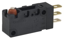 2pc OMRON ELECTRONIC COMPONENTS 'D2VW-01-1HS Microswitch, Miniature, Pin Pl