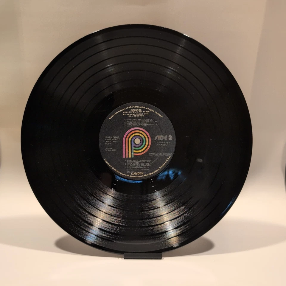 Perry Como : Sings Merry Christmas Music LP Pickwick Record Vinyl Shrink VG/VG+ - Image 4 of 4