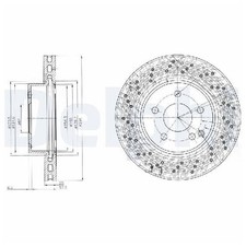 2x Delphi Scheibenbremse 26117842 vorne 2044210912 2044212812 2044213612