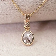 Agete K9 K10 Diamond Necklace 25 675S