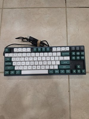 Keychron K8 Mechanical Keyboard Green White  Keys