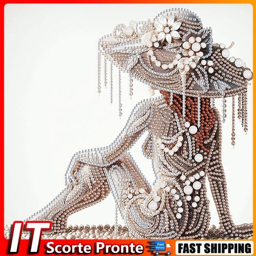 5D DIY Partial Special Shaped Drill Diamond Painting Kit Girl ...