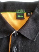 Hugo Boss Green Label Men's Black Paddy 3 Tipped Slim Fit Polo Shirt