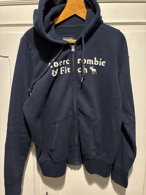 Abercrombie & Fitch Sweatjacke Blau Gr. Xl