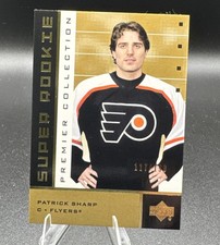 Patrick Sharp 2002 Upper Deck Premier Collection #62 Gold Super Rookie RC /199