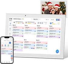 Ringco 10.1" Digital Calendar & Smart Touchscreen Planner, Electronic White 