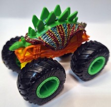 Hot Wheels Monster Truck Green  Orange Motosaurus Dinosaur Truck Loose