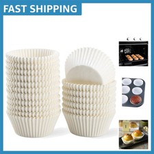 500 Count Standard White Cupcake Liners - Odorless Grease-Proof Quality