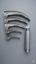 Kit Laryngoscope RIESTER - 5 Lames (Tailles 0 à 4) + Ampoule