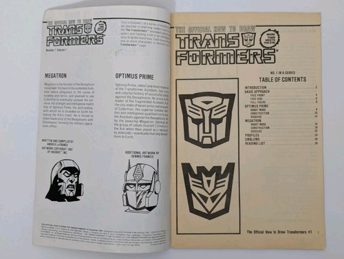 2 Comic Lot Official How To Draw Transformers 1 & 2 1987 Blackthorne Publishing - Picture 9 of 24