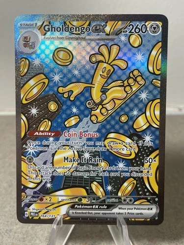 Gholdengo ex 164/131 Sv: Prismatic Evolutions Holo Special Illustration Rare 26…