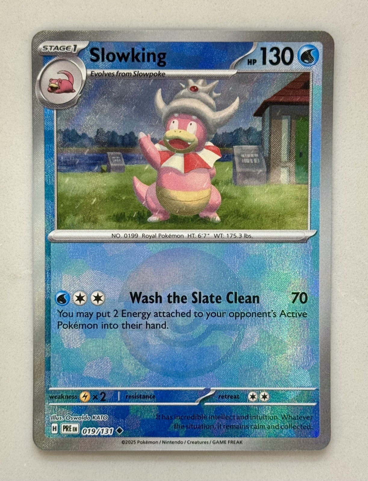 Pokemon Slowking 019/131 Prismatic Evolutions Pokeball Holo - NM/Mint