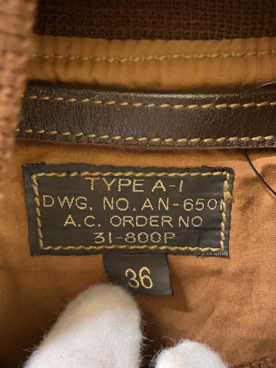 Buzz Rickson’s Flight Jacket 38 Horsehide Brown L… - image 3