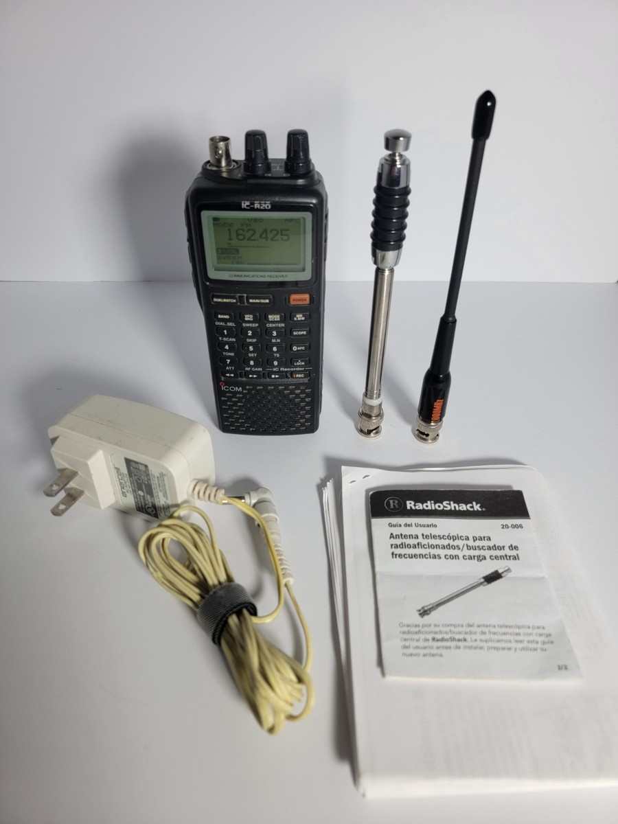 Icom IC-R20 Communications Receiver with Antenna and Battery | eBay
