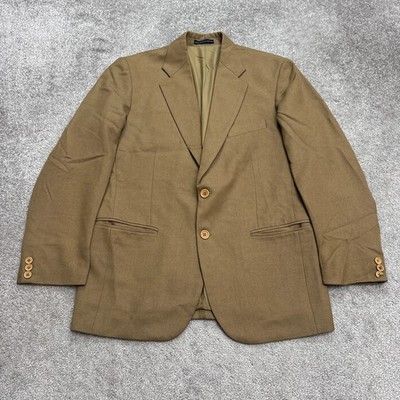 Vintage 90s United Colors Of Benetton Suit Blazer Jacket Mens 32 Brown Ventless