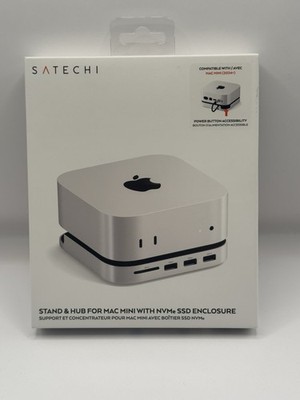 Satechi Stand & Hub for Mac Mini with NVMe SSD Enclosure ST-GNMMES