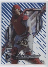 2018 High Tek Pattern 1 Waves/Diagonals Blue Rainbow Foil /150 Yadier Molina 0t2
